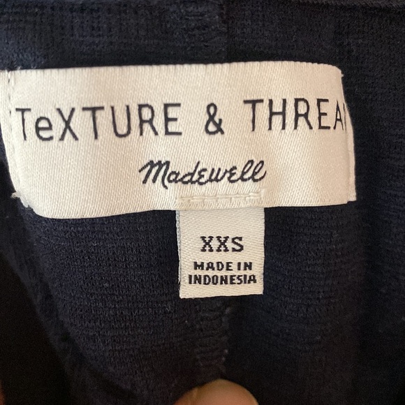 🍃 Madewell Blue Crosshatch side tie mini dress - Picture 4 of 4